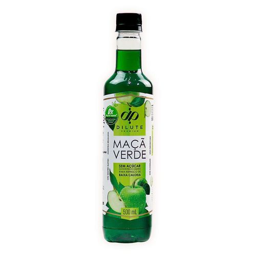 Xarope Maça Verde sem Açúcar 500ml - DILUTE