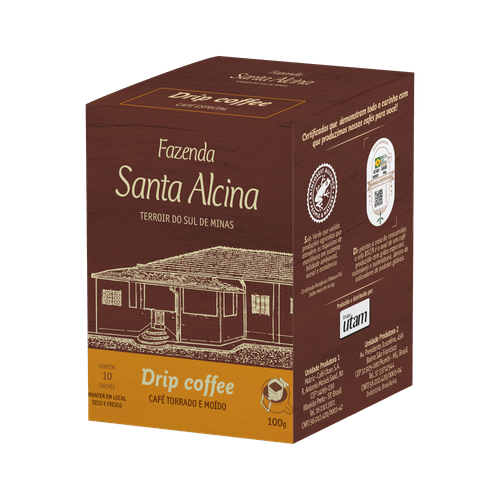 Café Fazenda Santa Alcina Drip Coffee 10 sachês