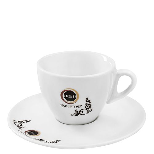 Xícara de cappuccino com pires Gourmet