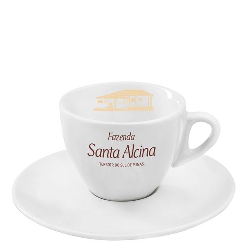 Xícara de cappuccino com pires Santa Alcina