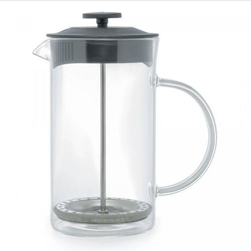 Cafeteira Prensa Francesa de Vidro Borossilicato e Tampa de Plástico Preta 600ml - Lyor