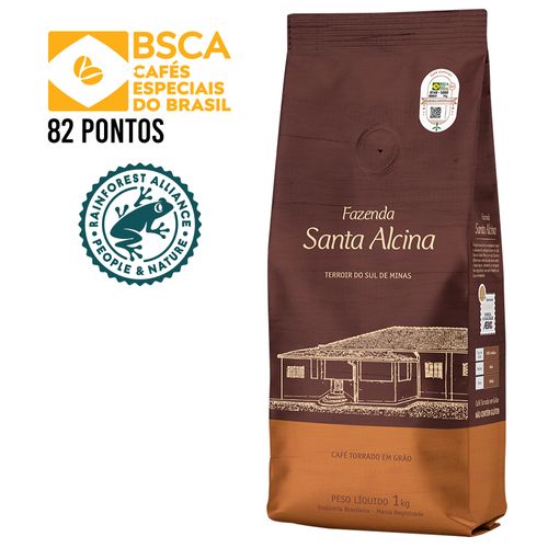Café Fazenda Santa Alcina em grãos 1 KG