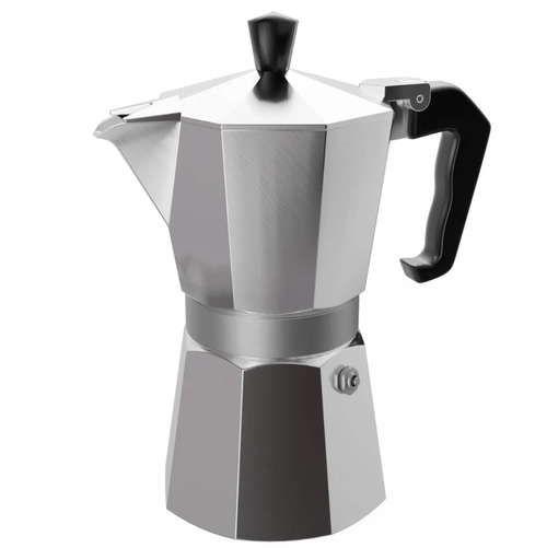 Cafeteira Italiana de Alumínio 6 Doses com Cabo em Baquelite 300ml - Lyor